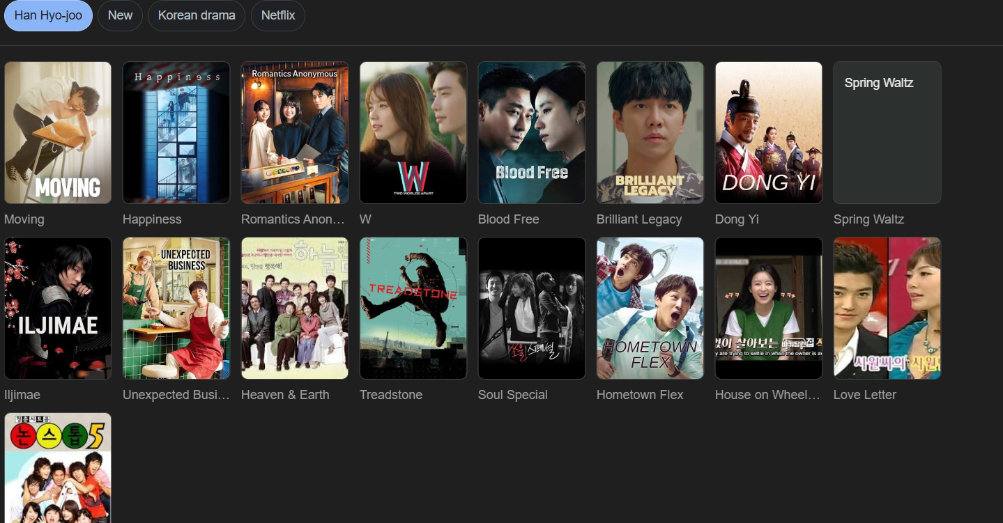 Han Hyo Joo Movies and TV Shows