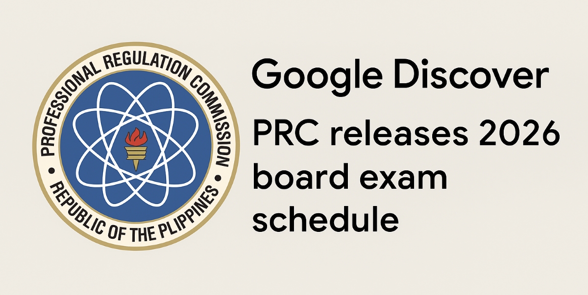prc board exam schedule 2026