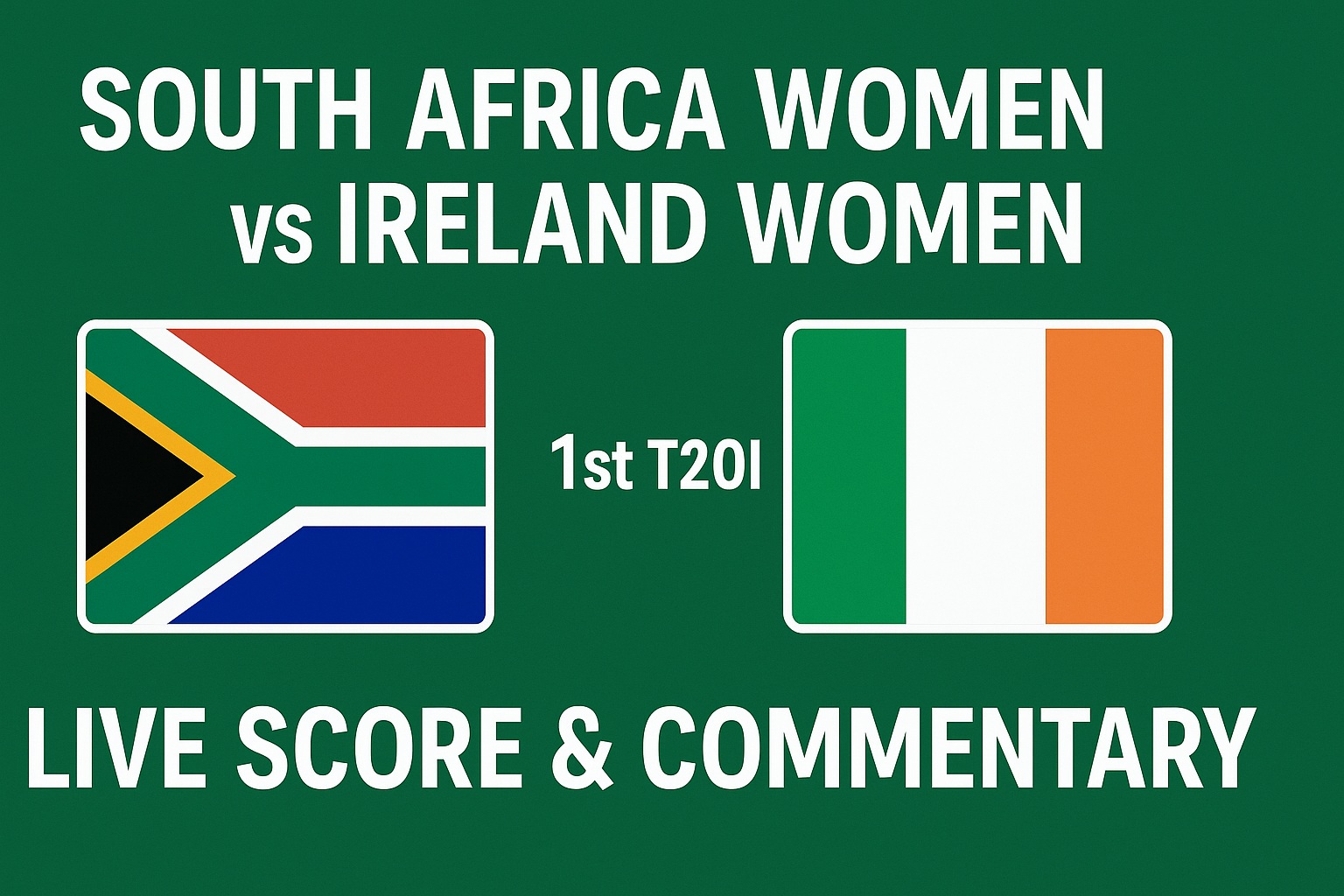 South​‍​‌‍​‍‌​‍​‌‍​‍‌ Africa Women vs Ireland Women, 1st T20I Live Score & Commentary