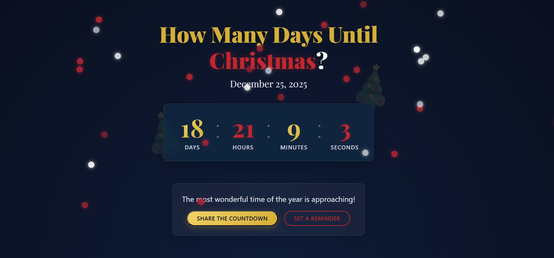 How Many Days Until Christmas 2025