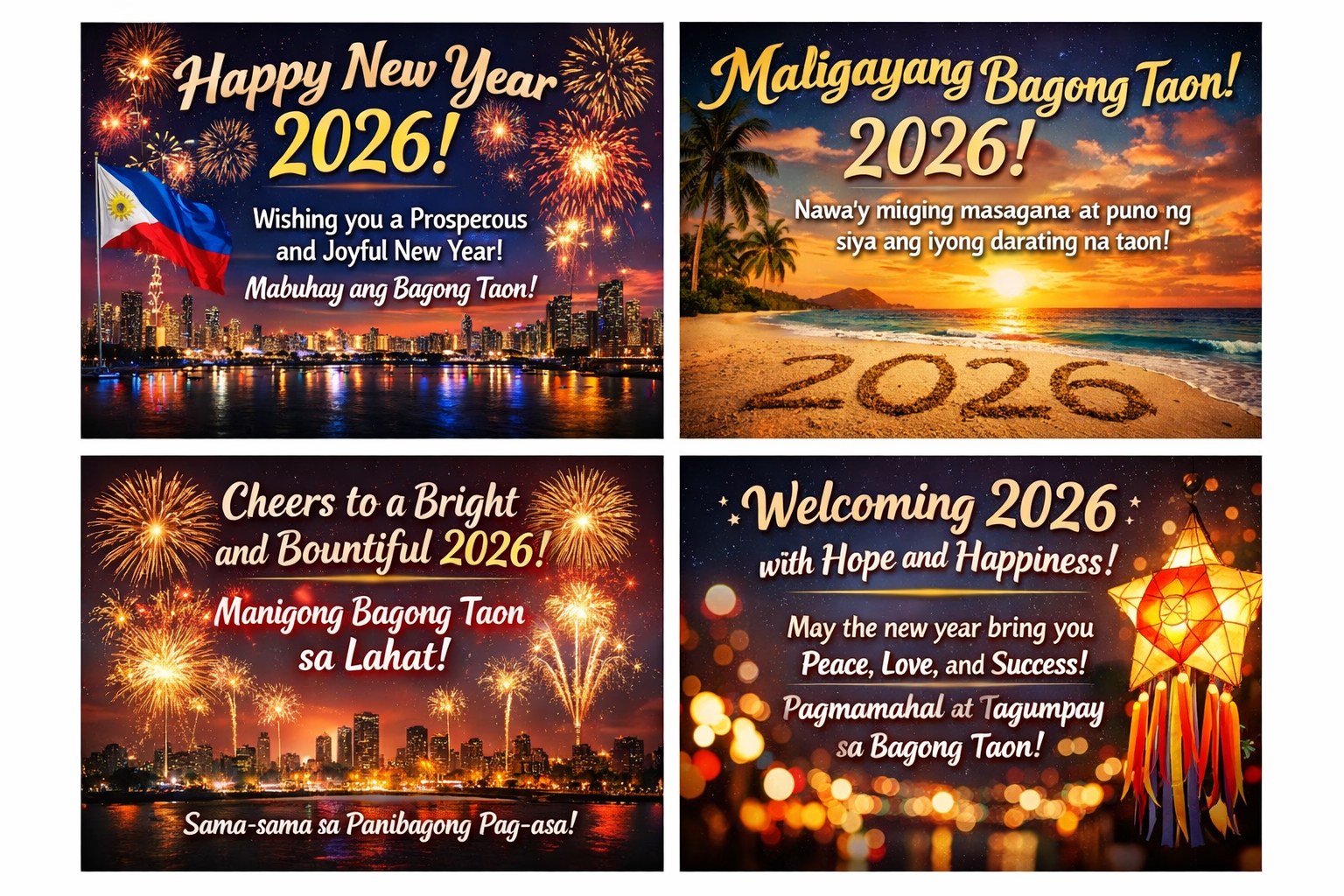 Happy New Year 2026 Wishes - Messages, Greetings & Quotes for the Philippines