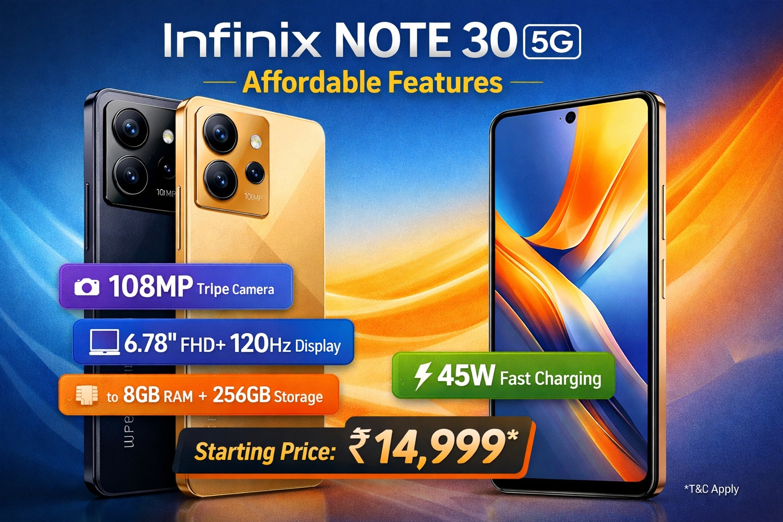 Infinix Note 30 5G Price: Affordable Features
