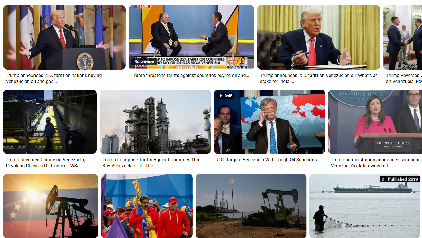 Trump Administration Sends Oil Companies Message On Venezuela