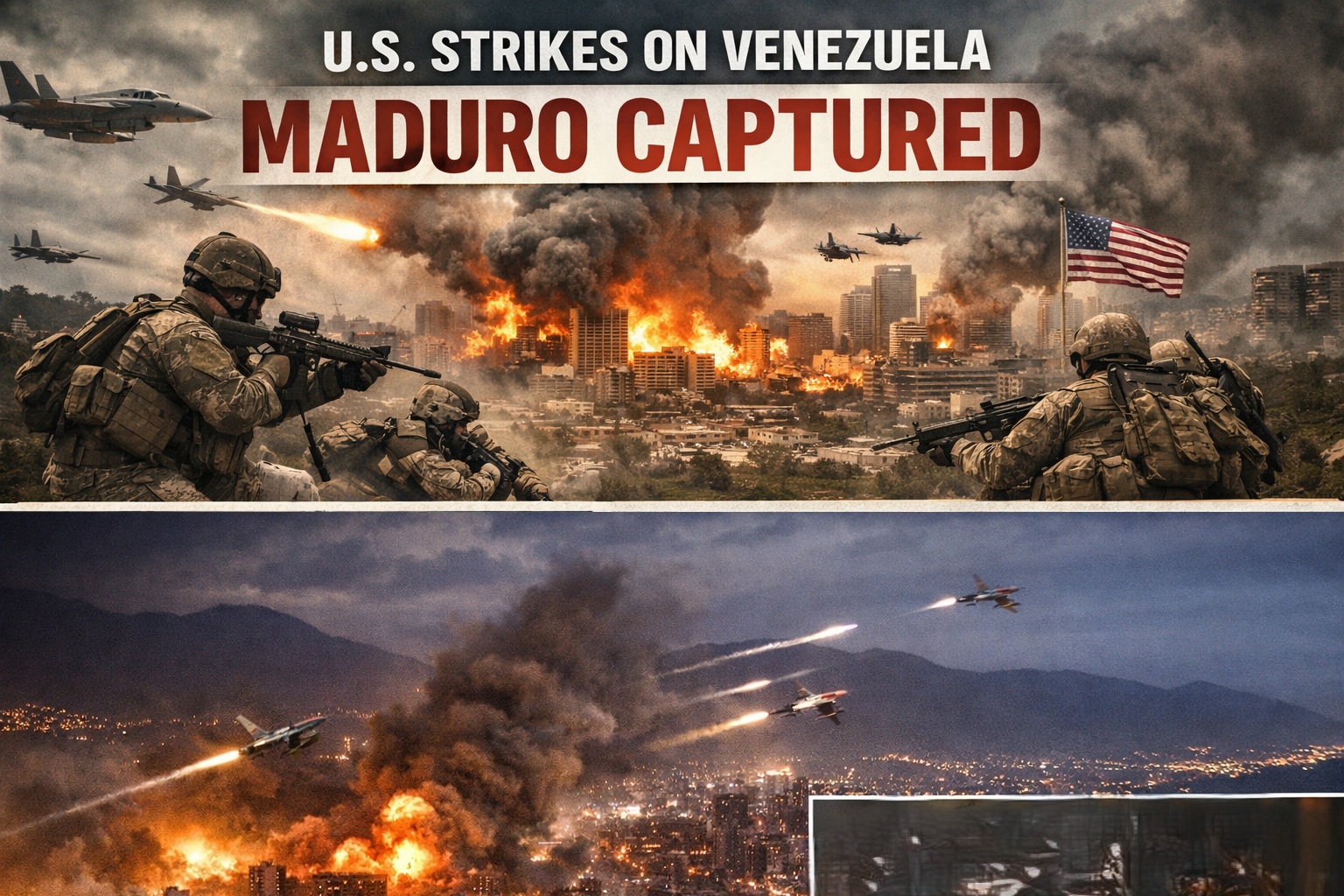 US launches strikes on Venezuela, captures President Maduro and charges him with drug offences